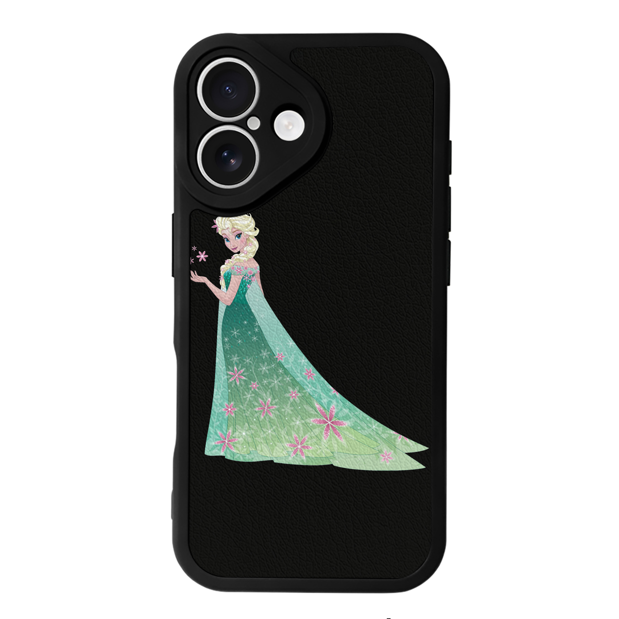 （画像用） アナと雪の女王 アンナ エルサ Frozen Anna Elsa 【iPhone 16シリーズ対応】シリコンスマホケース（レザー調） 材質：シリコン